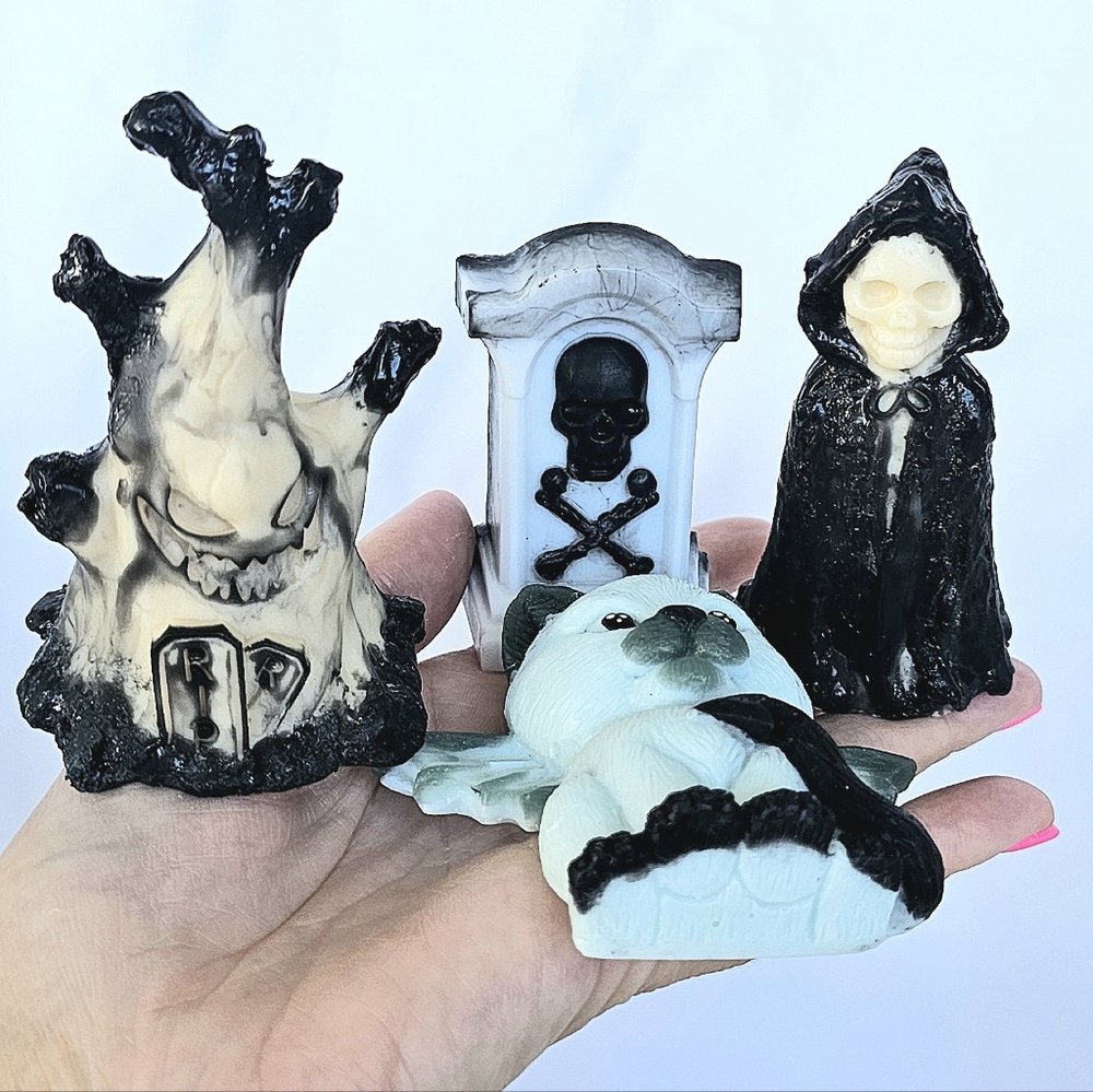 Hand Crafted Textured soap and Halloween gift bags